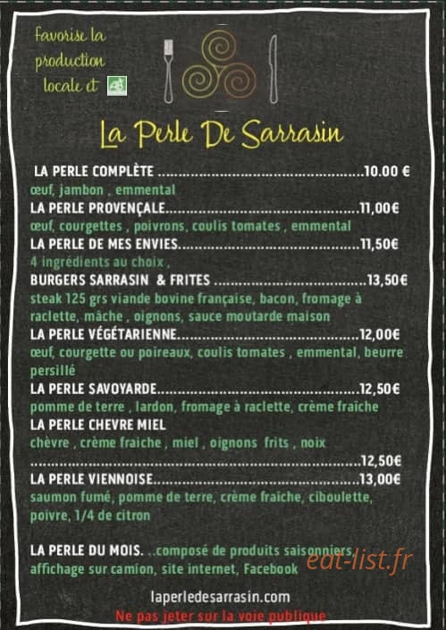 La Perle De Sarrasin — carte page 1