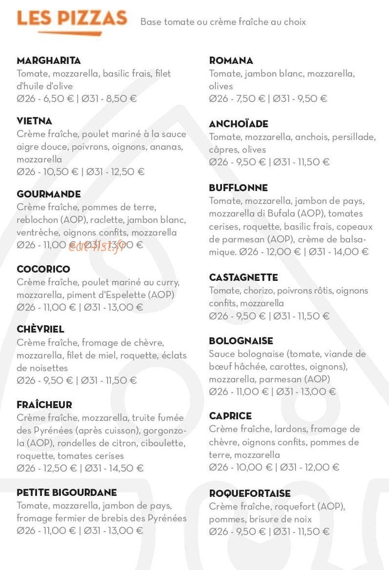 La Petite Bigourdane — carte page 3