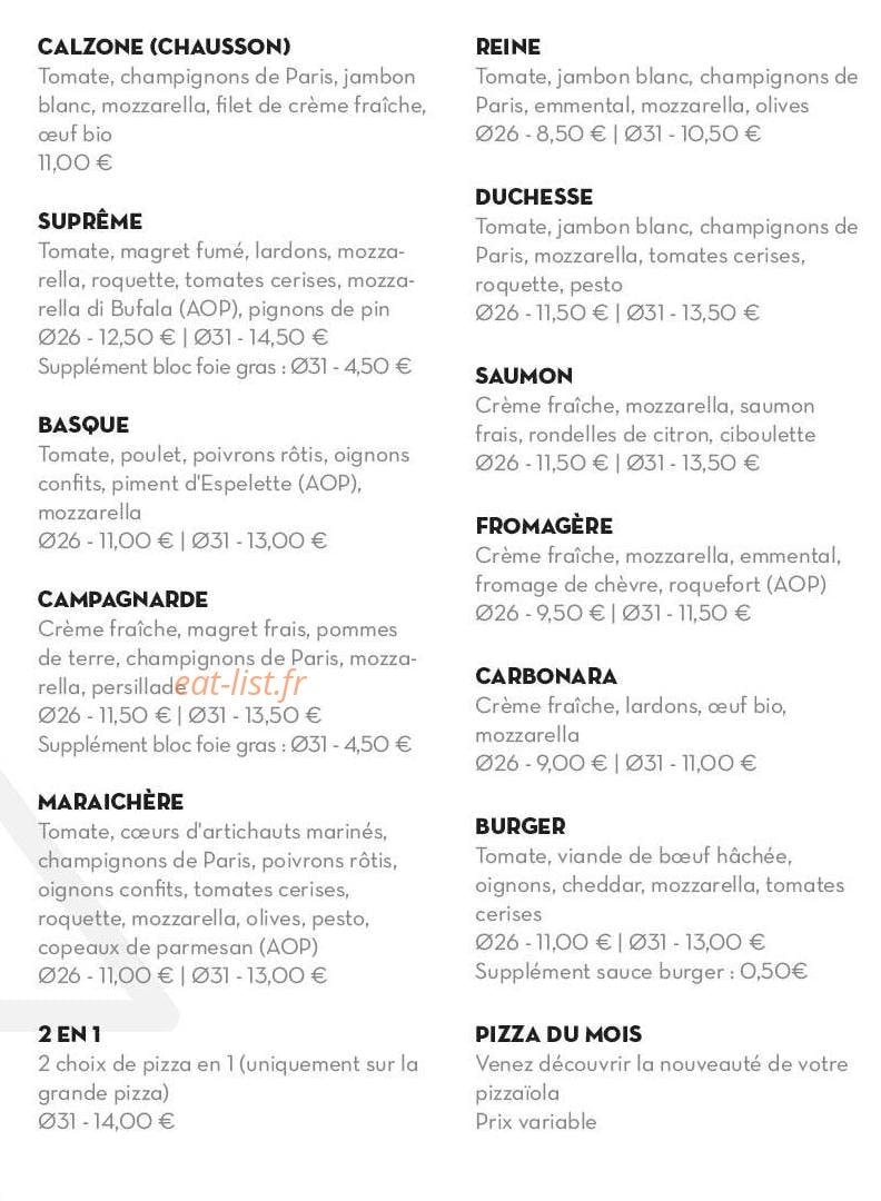La Petite Bigourdane — carte page 4