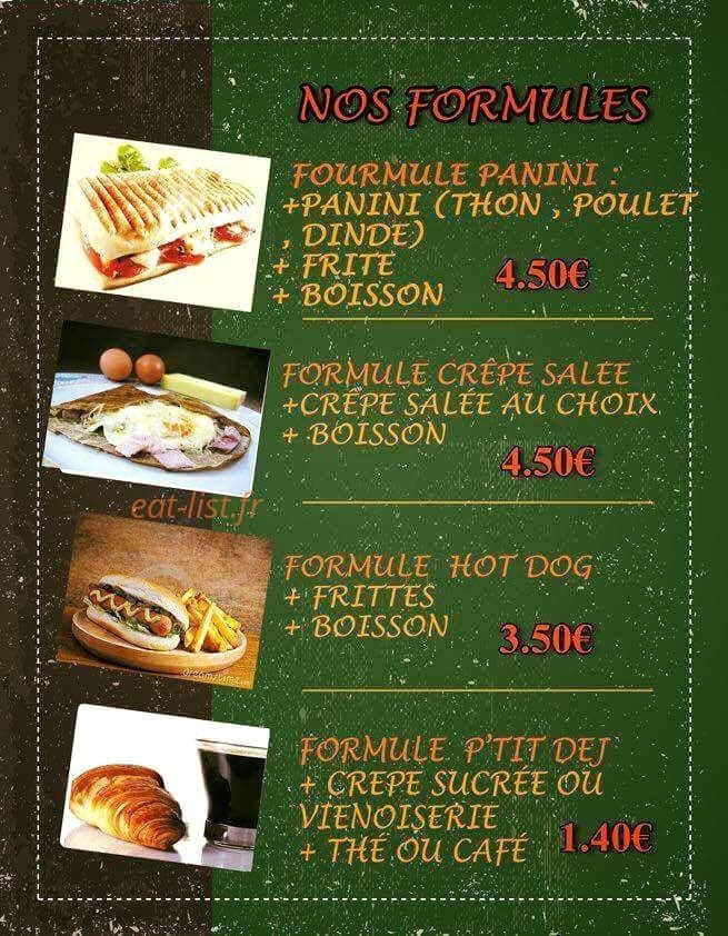 La Petite Crêperie — carte page 1