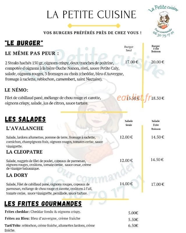 La Petite cuisine — carte page 2