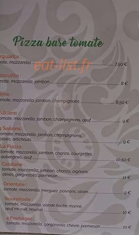 La Piazza — carte page 1