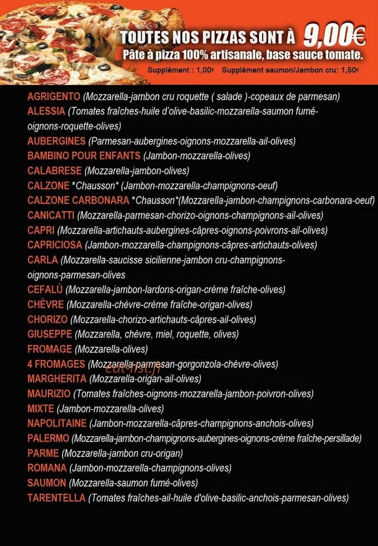La Piccola Palermo — carte page 1