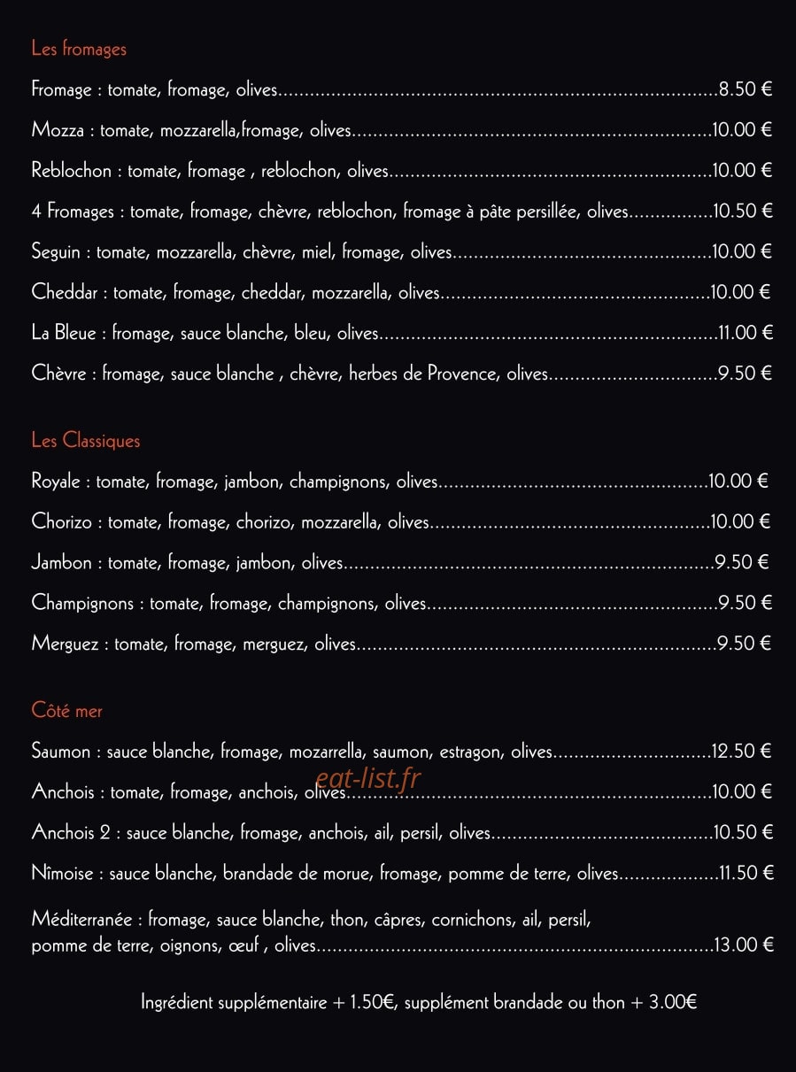 La pid’’zza — carte page 3