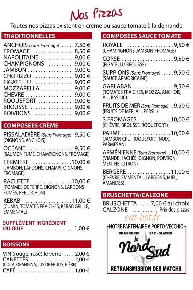 La Pizz' à Dav — carte page 2