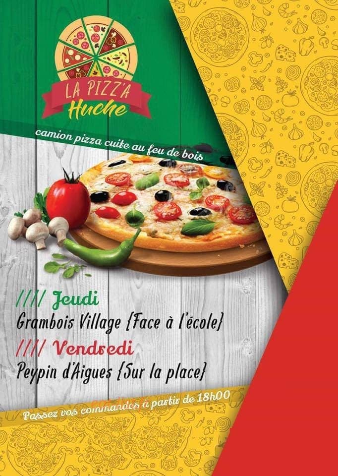 La Pizz'a huche — carte page 1