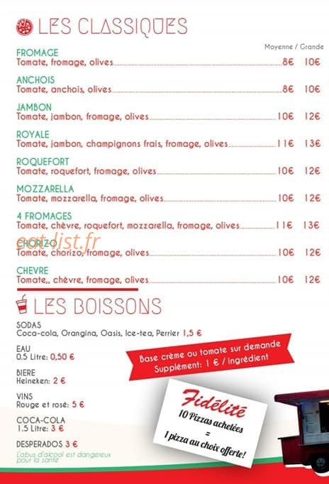La Pizz'a Lolo — carte page 2