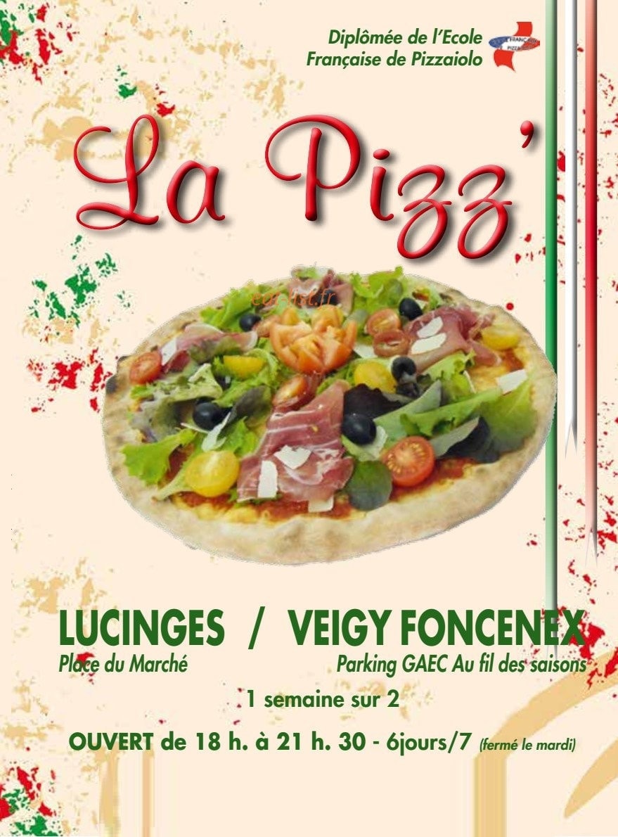 La Pizz' — carte page 1