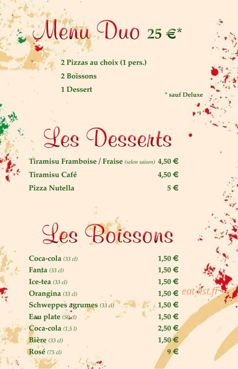 La Pizz' — carte page 3