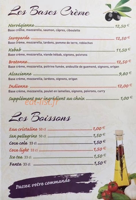 La Pizz' — carte page 2