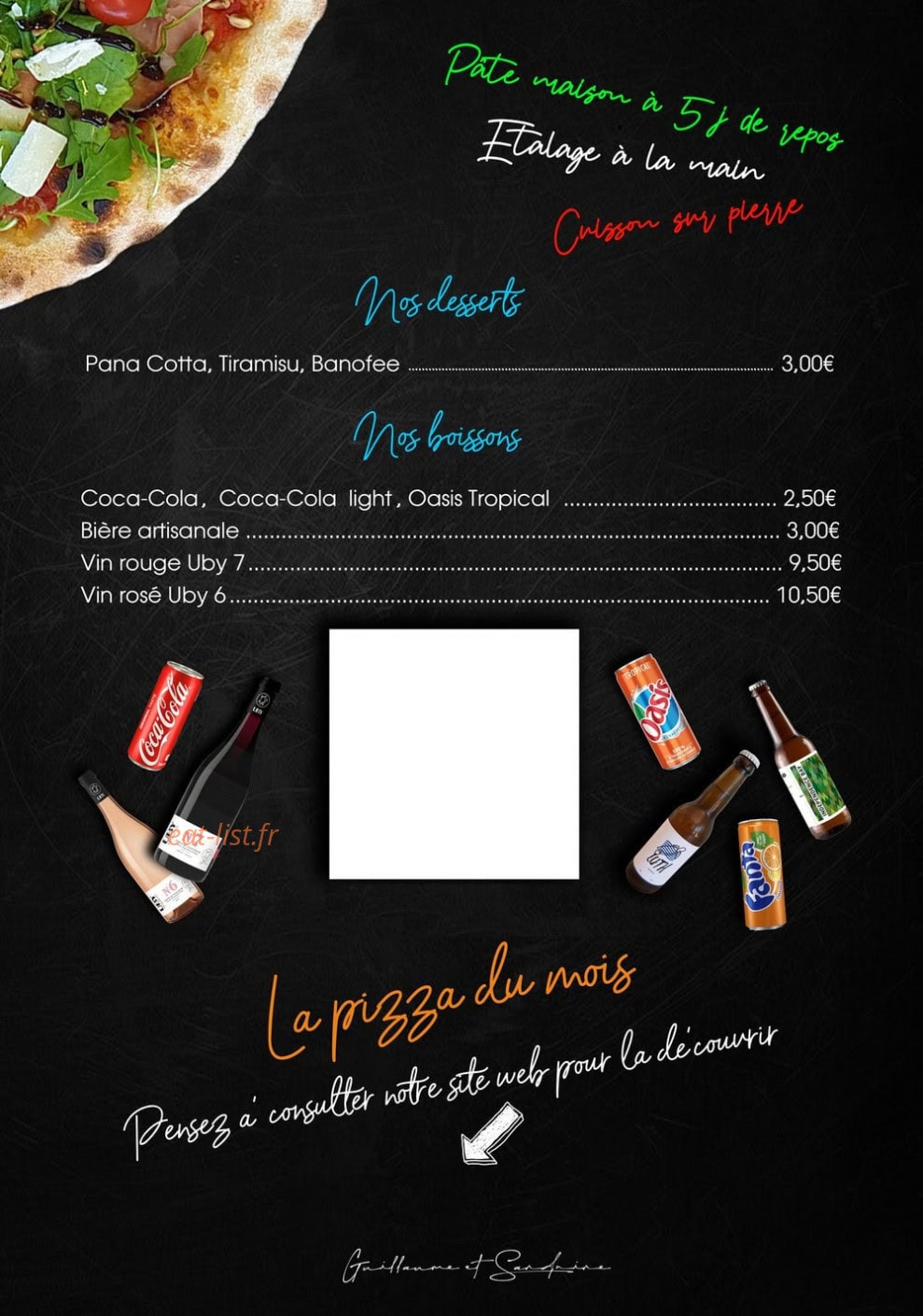 La Pizz' — carte page 3