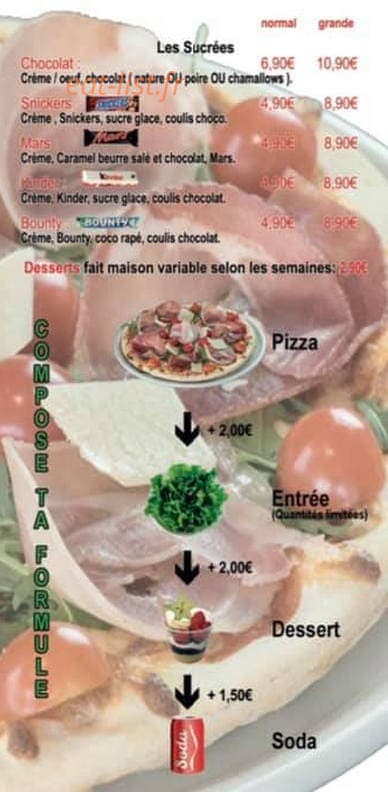 La pizza Bernardo — carte page 3