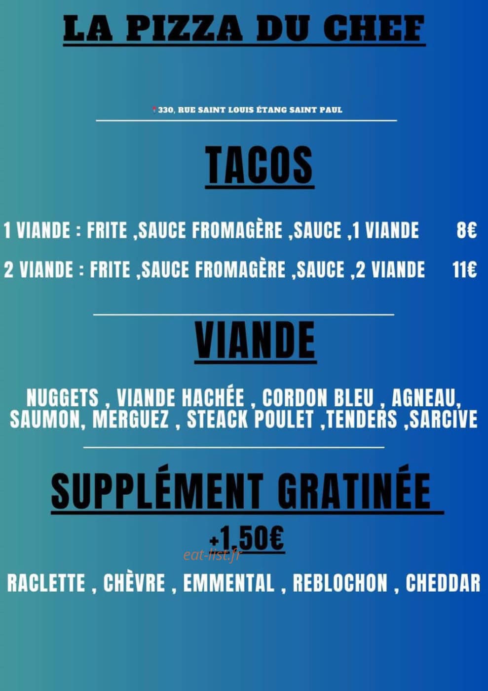 La Pizza Du Chef — carte page 6