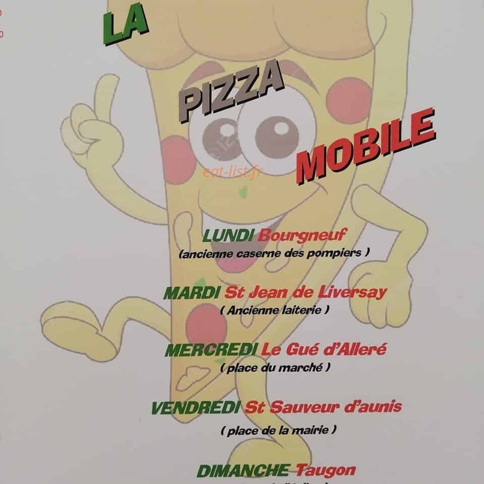 La Pizza Mobile — carte page 1