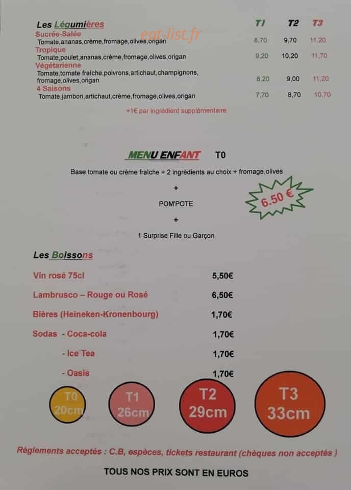 La Pizza Mobile — carte page 4