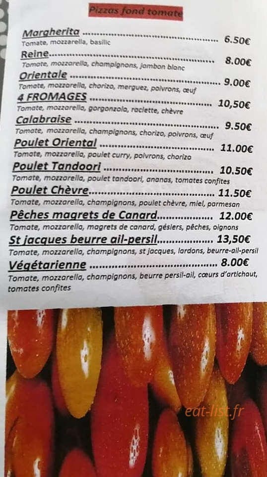 La Pizza Nostra — carte page 1