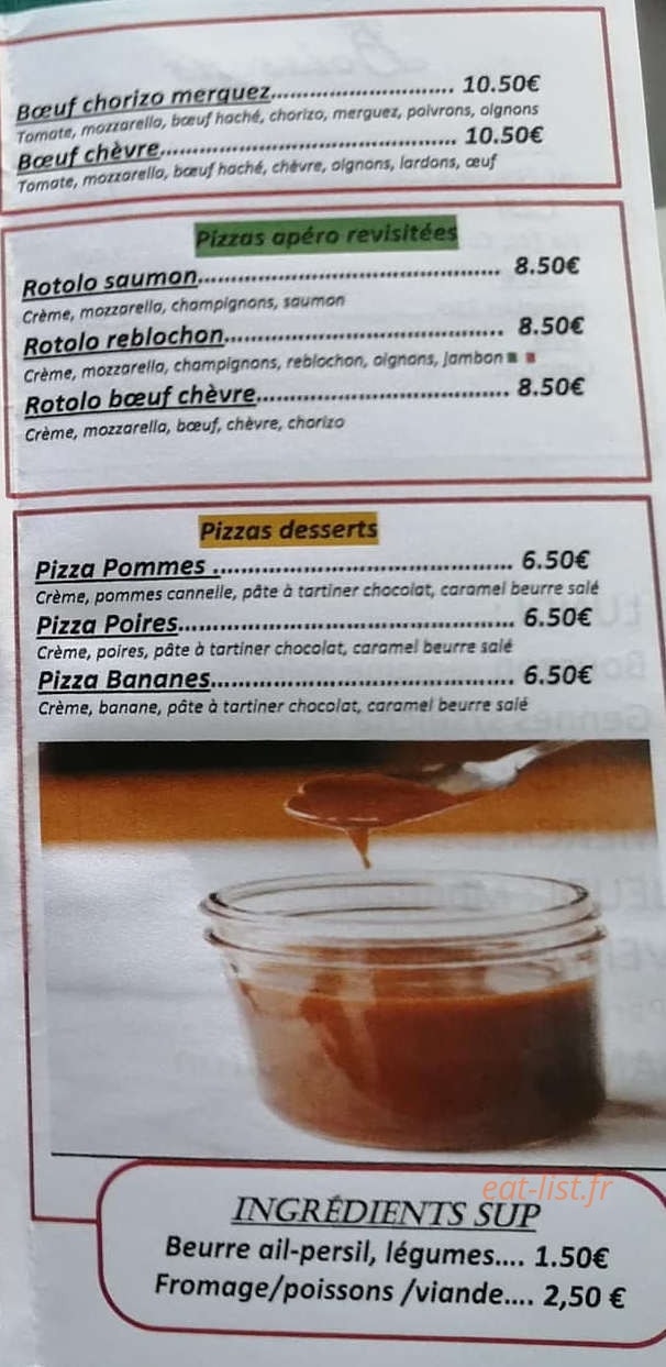 La Pizza Nostra — carte page 3