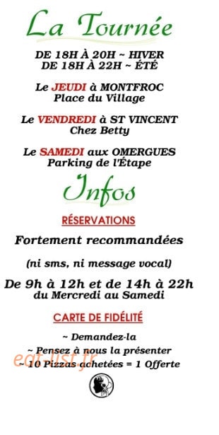 La Pizzaïolette — carte page 5