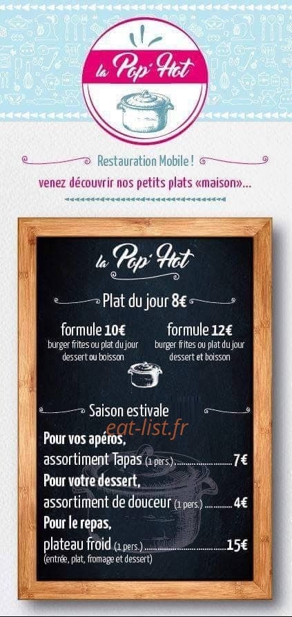La Pop'hot — carte page 1