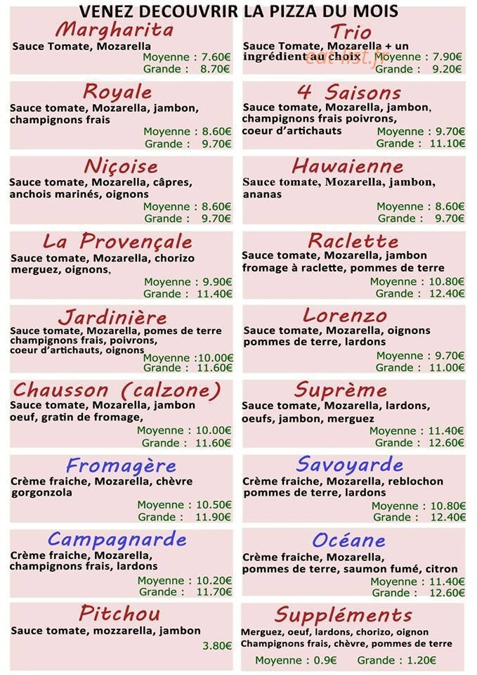 La Provençale — carte page 2