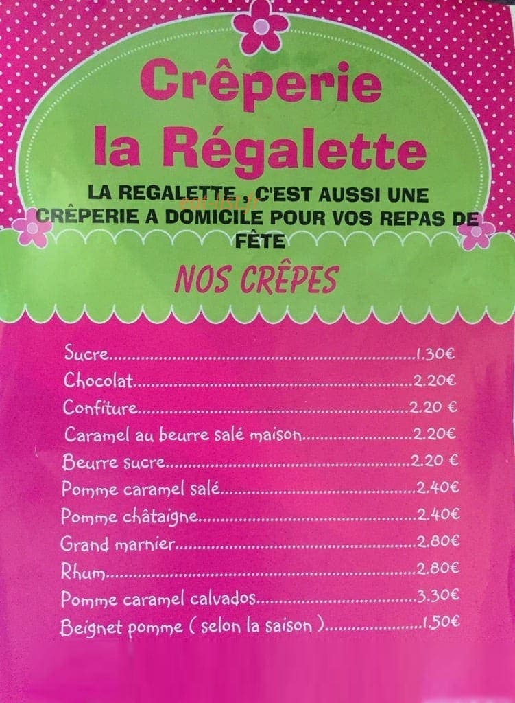 La Re Galette — carte page 1