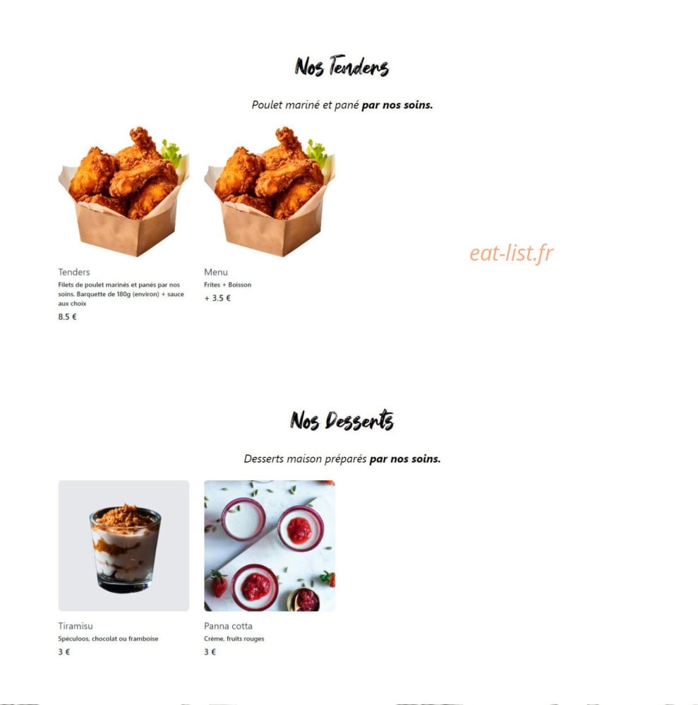 La régalade des gourmands — carte page 3