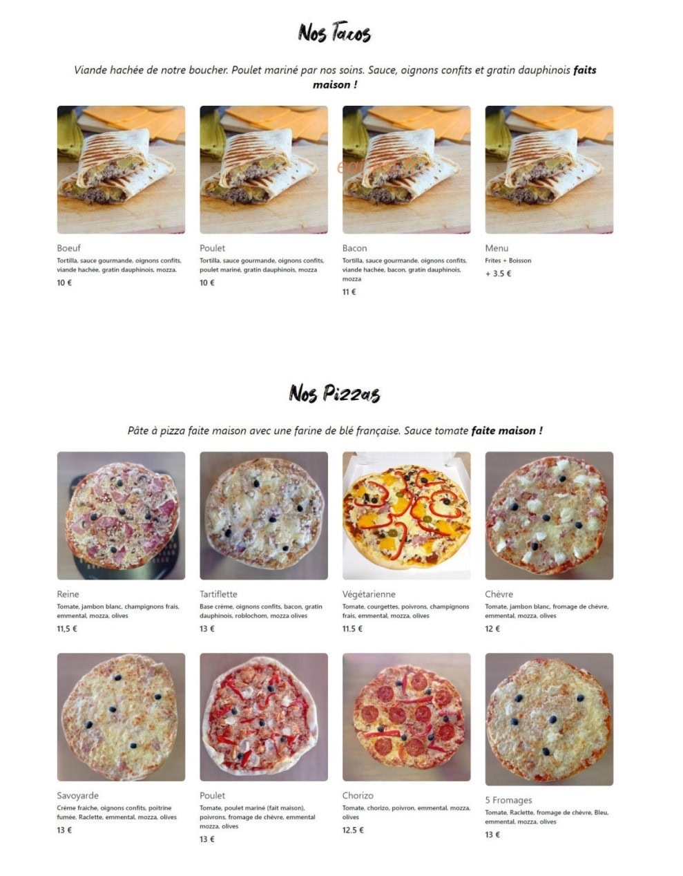 La régalade des gourmands — carte page 2