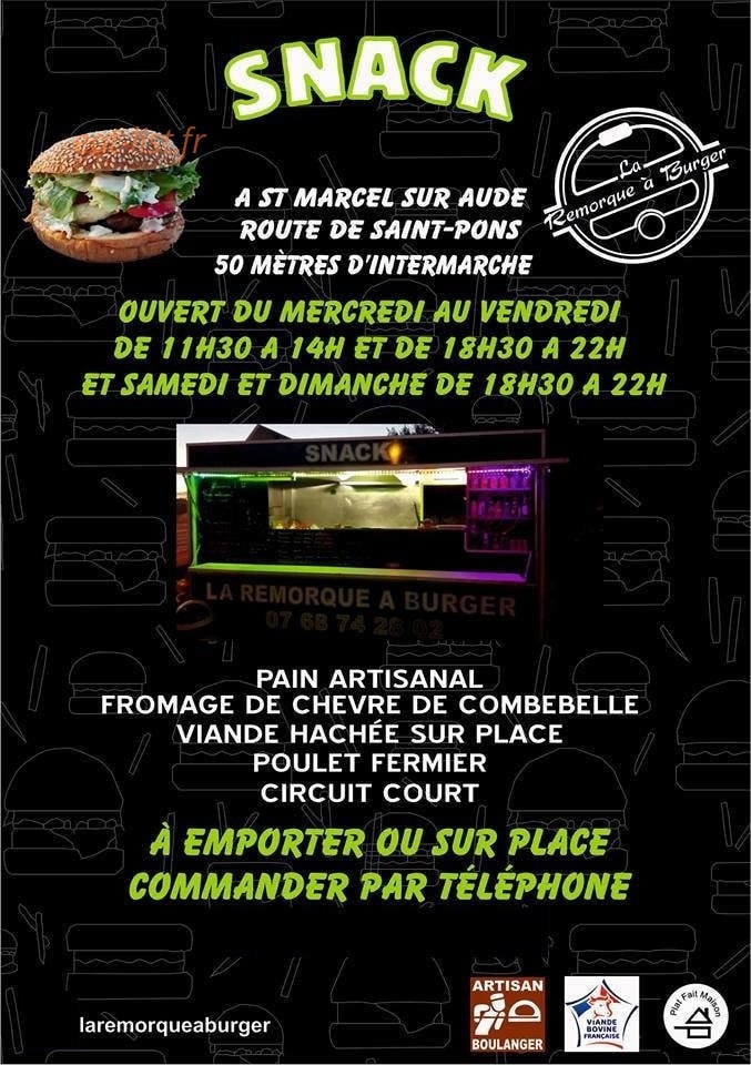 La Remorque à Burger — carte page 1