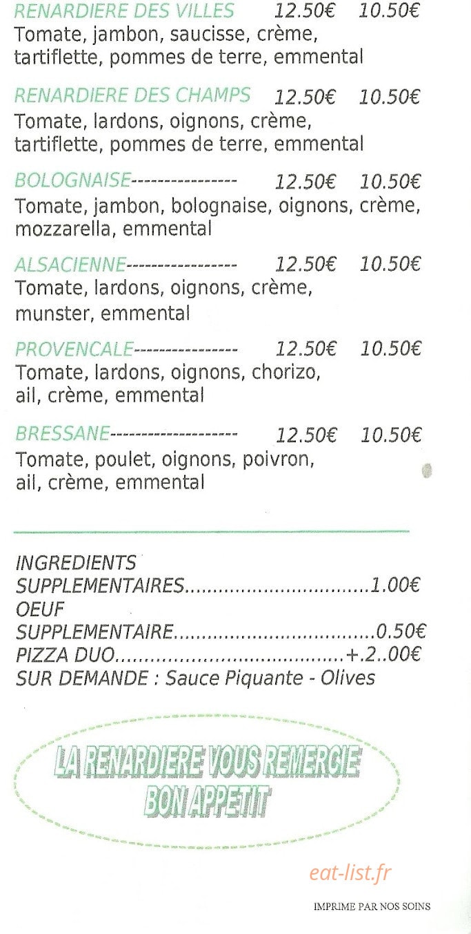 La Renardière — carte page 3