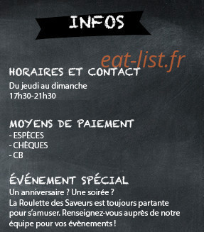 La Roulette des Saveurs — carte page 3