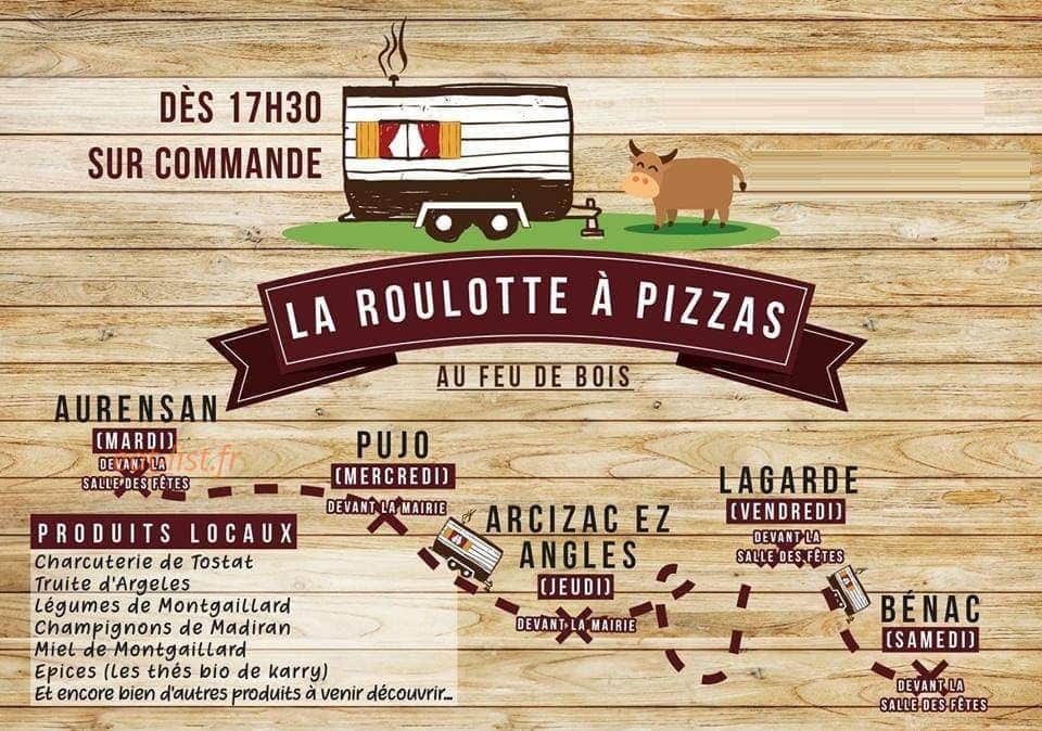 La roulotte à Pizzas — carte page 1