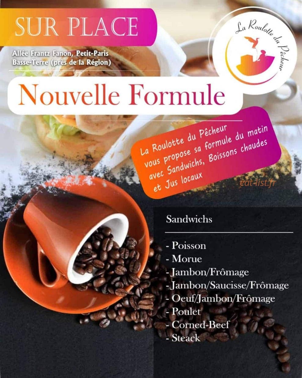 La Roulotte du Pecheur — carte page 3