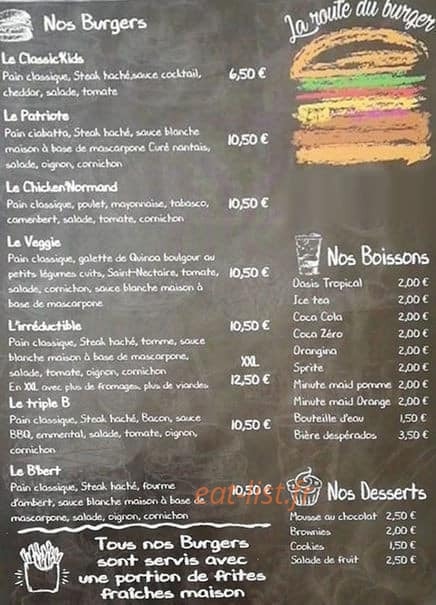 La Route du Burger — carte page 1