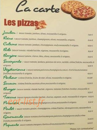 La royale pizz — carte page 2