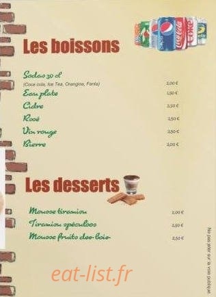 La royale pizz — carte page 4