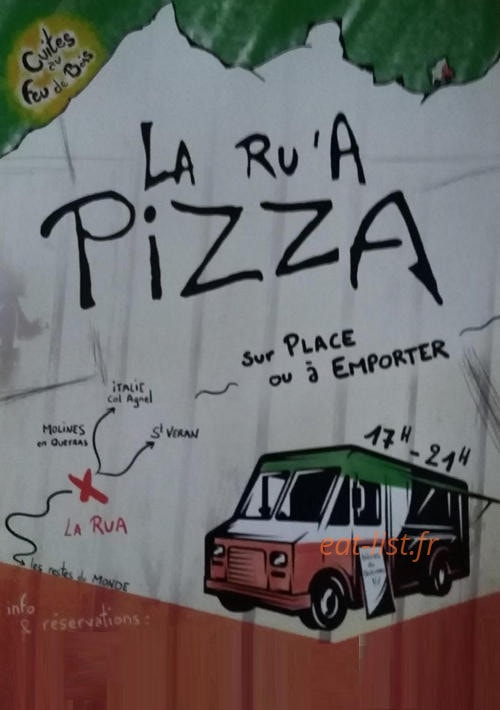 La Ru'a Pizza — carte page 1