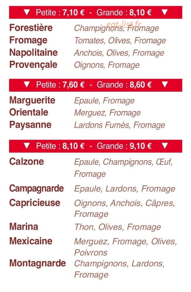 La Saga des Pizz' — carte page 2