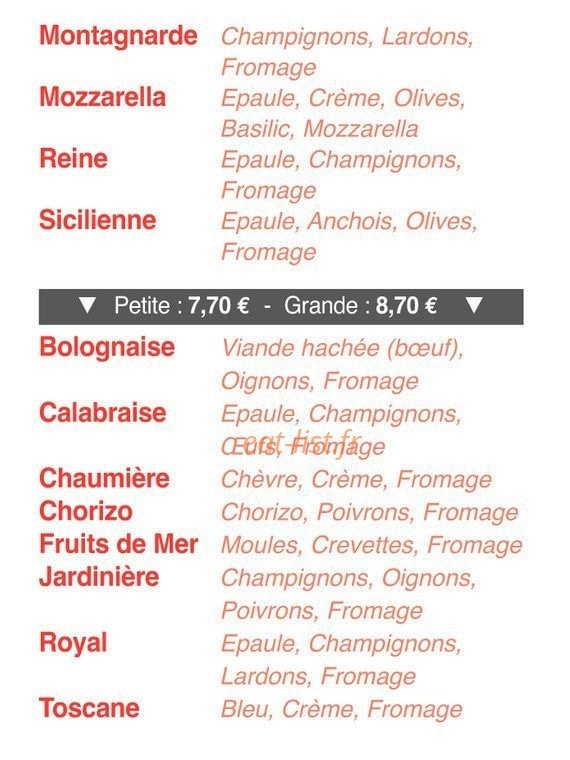 La Saga des Pizz' — carte page 3