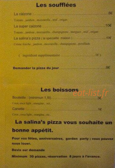 La salina's — carte page 2