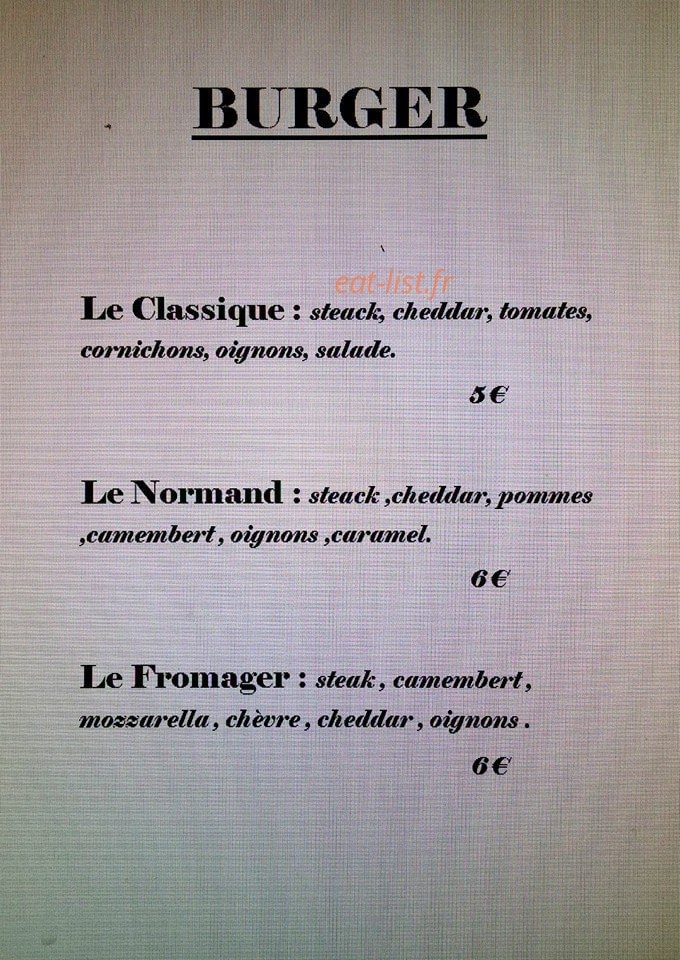 La Sandwicherie du 4h gourmand — carte page 3