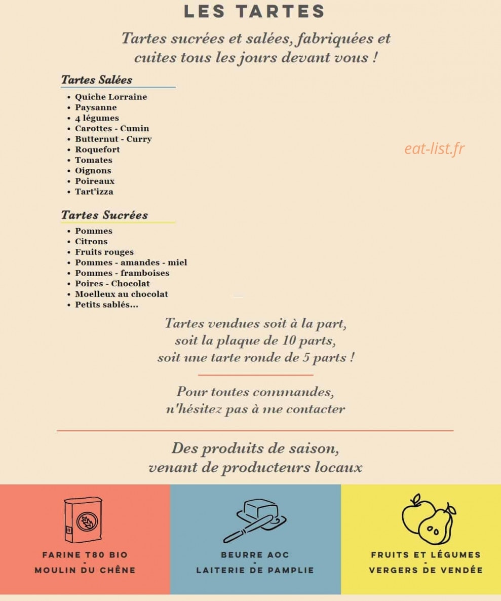 La tarte rit — carte page 1