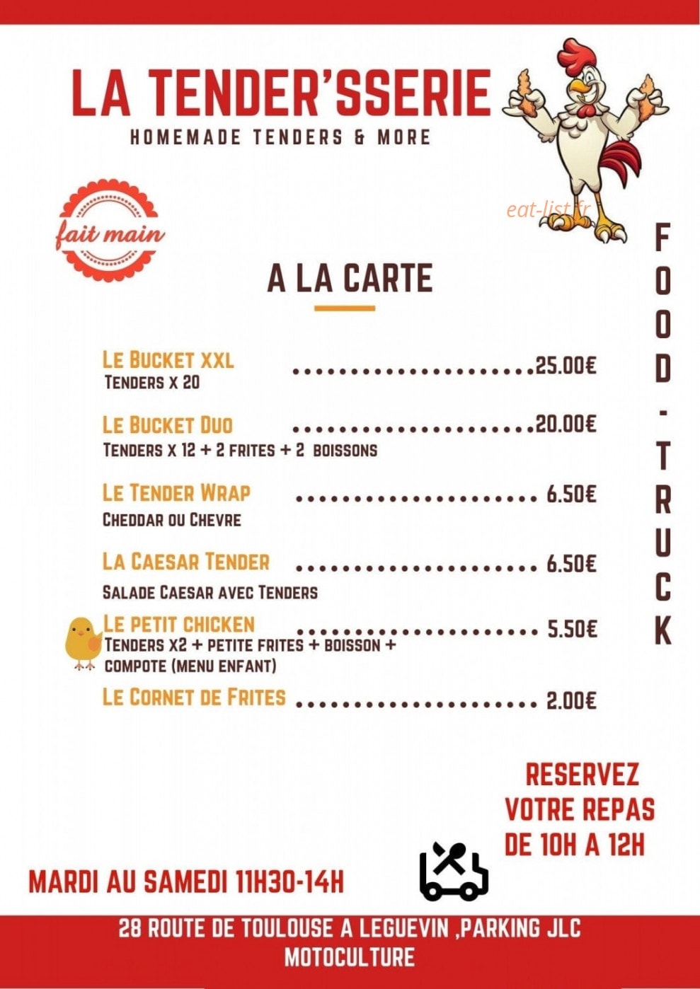 La Tendersserie Food Truck A Leguevin Menu Et Photos