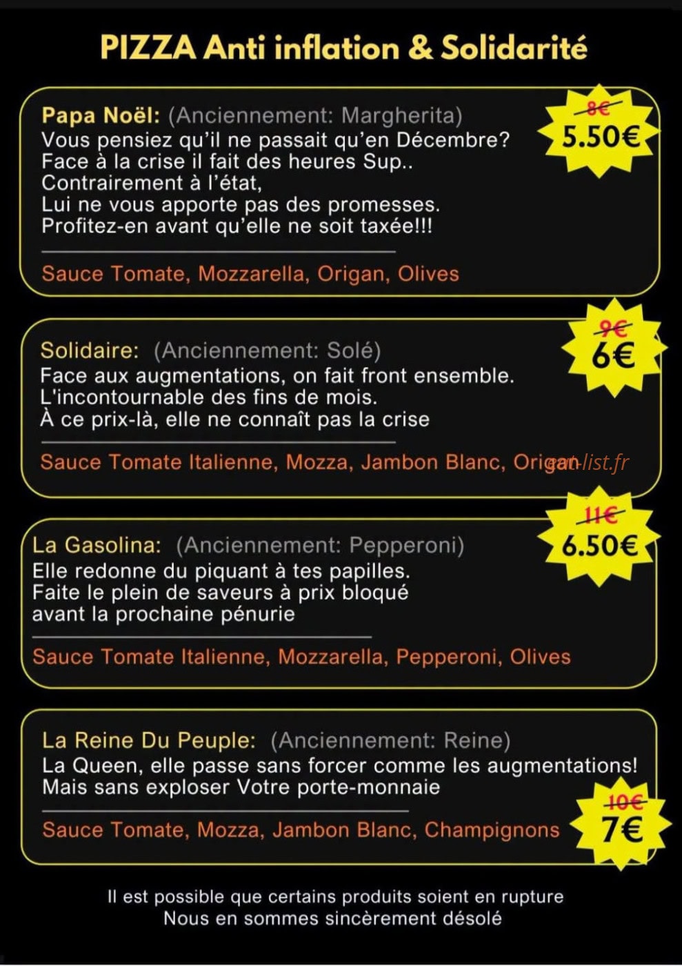 Carte et menu de La Töré Pïzza à Ornaisons — page 2