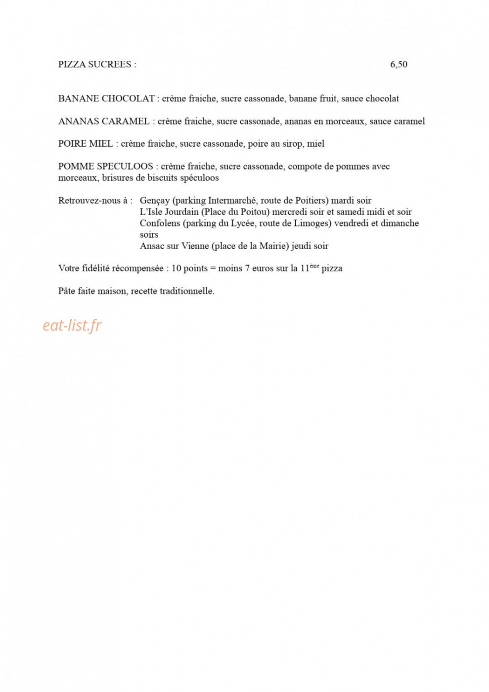 La Tosca Mini — carte page 3