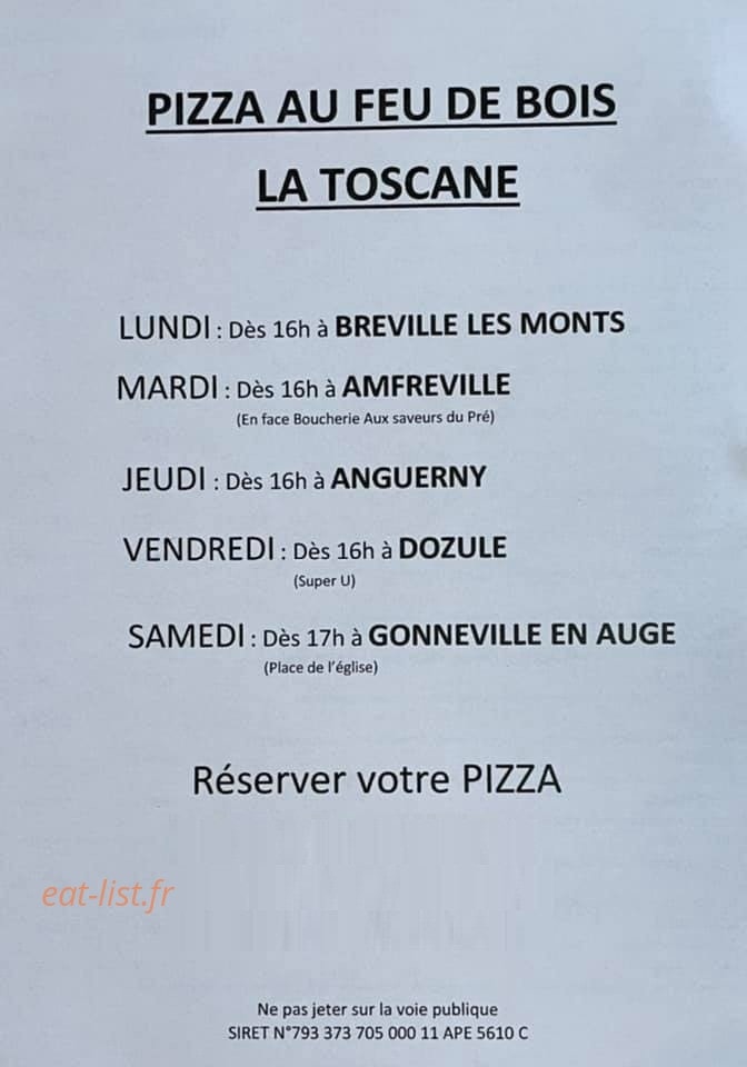 La Toscane — carte page 1