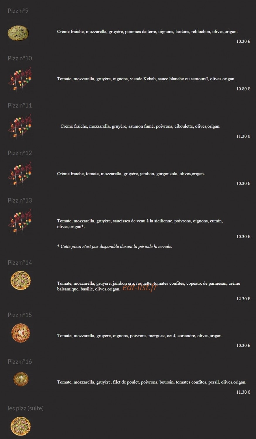 La Tour De Pizz — carte page 2