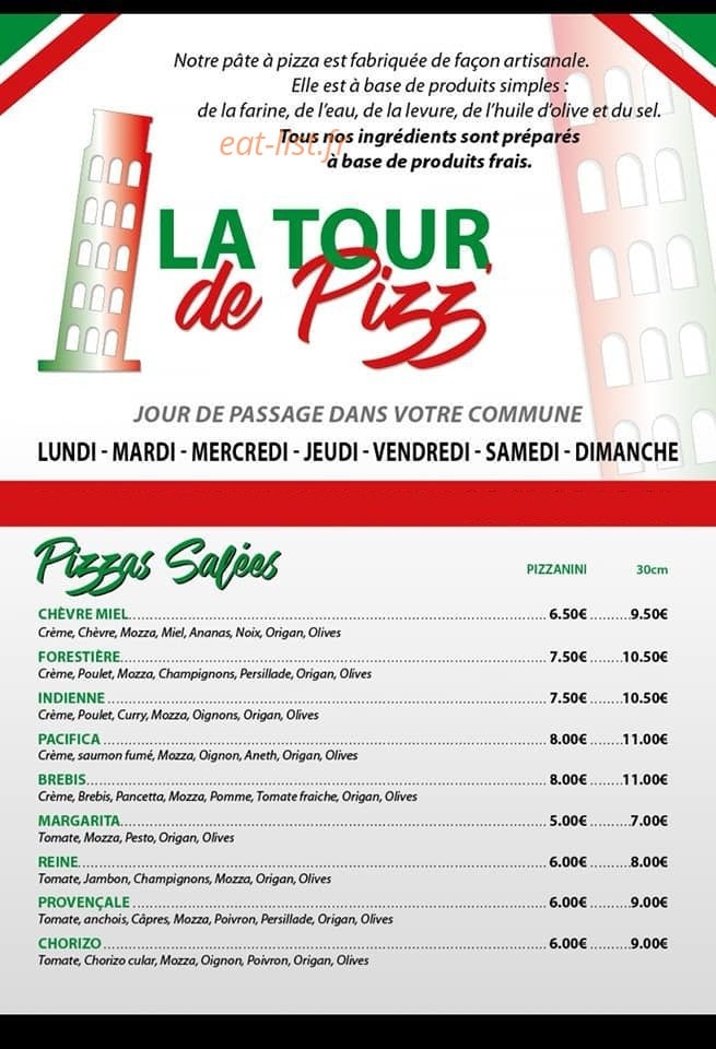 La tour de pizz — carte page 1