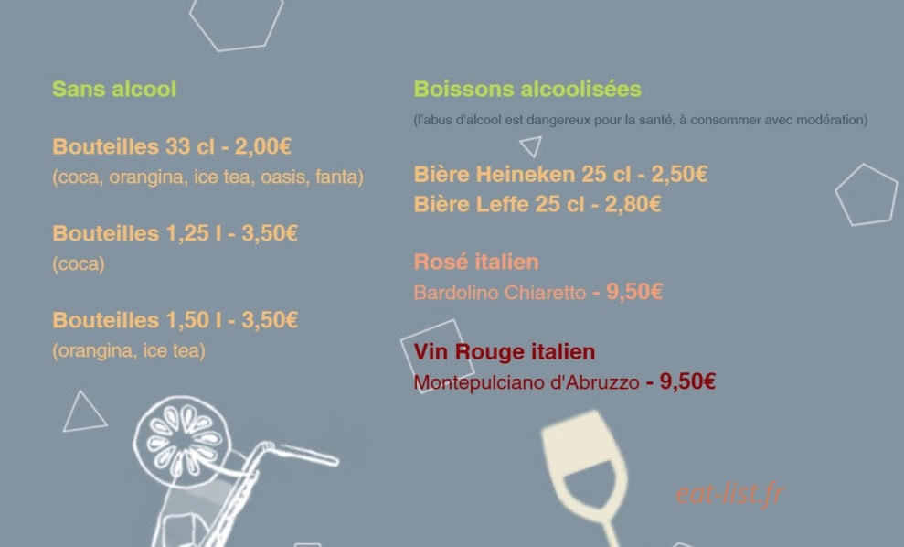 La Tour de Pizz' — carte page 2