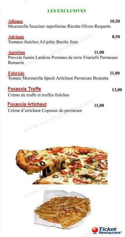 La Tourniere — carte page 2