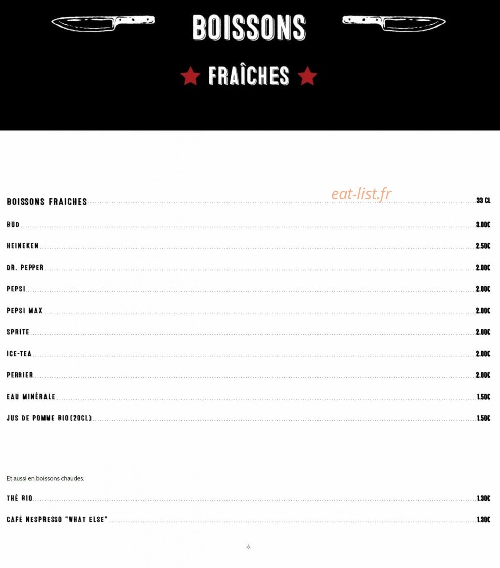 La Vache Folle — carte page 3